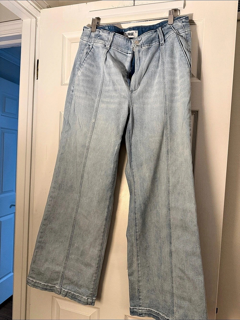 PAIGE Cameron Wide Leg Jeans in Blue